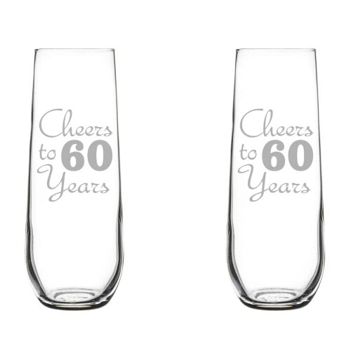 2er-Packung stielose Champagnerflöten (250 ml)