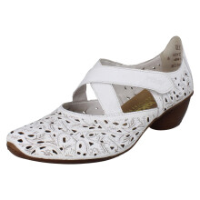 Scarpe con tacco - RIEKER - Nepal - Pelle - Tacco largo - Bianco