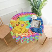 Polyester Round Tablecloth 60 in – Waterproof & Stain