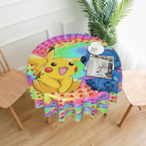 Polyester Round Tablecloth 60 in – Waterproof & Stain