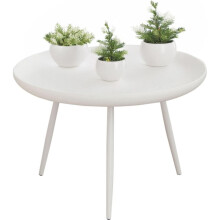 Round Side Table Metal PP 23.62 x 15.75 in