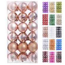 Staron rose gold Christmas ornaments 30mm 36 pcs