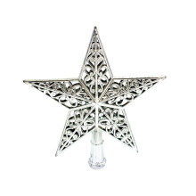 Silver Star Christmas Tree Topper 20 cm