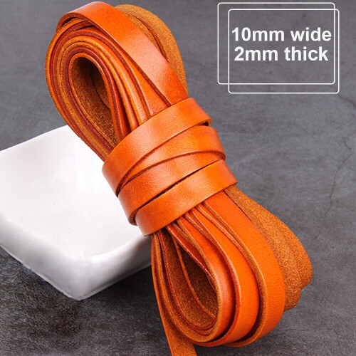Cow Leather Cord Flat 16 Feet 1 Roll