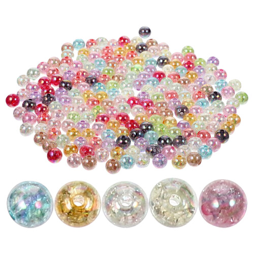 Acrylic decorative loose beads 200 pcs
