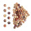 Wooden Beads Natural Print Macrame 100pcs 1