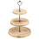 Træ Cupcake Stand Rund 3-lags Dessertbakke 1