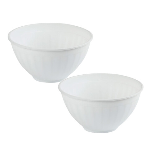 Plastic Mixing Bowl Kitchen Serving Bowl 2PCS