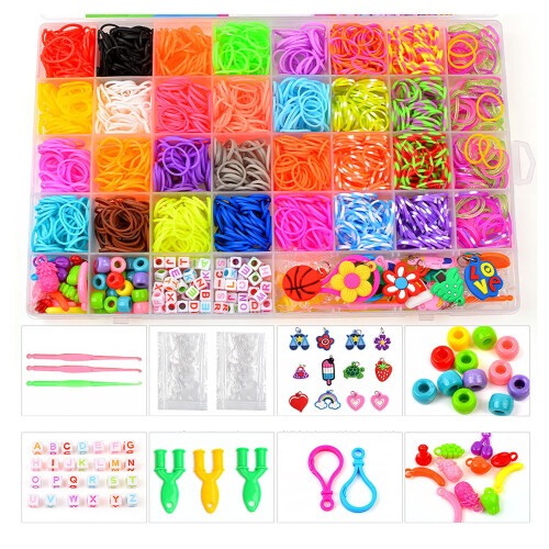 Loom bands bracelet making kit 2500 pieces