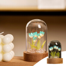 DIY Tulip Night Light Kit ABS Red Blue 1 Set