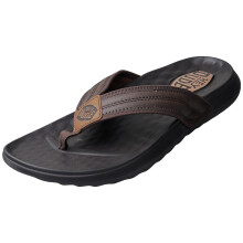 (12) Hey Dude Myers Flip Classic Mens Sandals in Brown