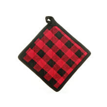 Lot de 4 maniques en coton Ă carreaux Buffalo