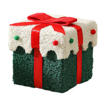 Boîte cadeau en velours, ornement de Noël