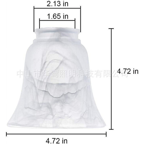 Glas pendellampeskærm 11,9x5,4 cm
