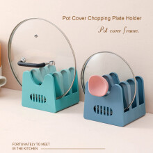 Organizador de tapas de ollas Homerr de 3 niveles con soporte desmontable.