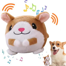 Hüpfendes Schweinchen-Plüschtier für Hunde, USB-aufladbar