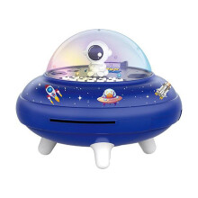 Astronaut spaarpot voor kinderen in UFO-design