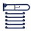 Twyford Doc M Grab Bar, Wall Mounted, Heavy Duty, Blue 2