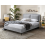 (King, Grey Silver) Snuggle Beds Cecilia Pillow Back Bed Frame 1