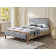 (Double, Grey Silver) Snuggle Beds Clara Bed Frame