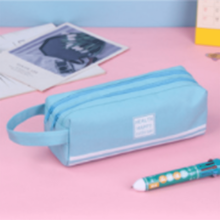 WinysinPortable pencil case mare capacitate fermoar organizator depozitare husă pen bag compartimente cosmetice genți pentru femei