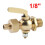 Abflusshahn aus Bronze und Messing, 1/8" bis 3/4" Außengewinde 1