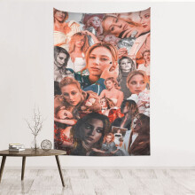 Couverture en peluche Scarlett Johansson 50 x 60 pouces