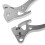 1Pair Adjustable Silver Motorcycle Brake and Clutch Handle Levers 4