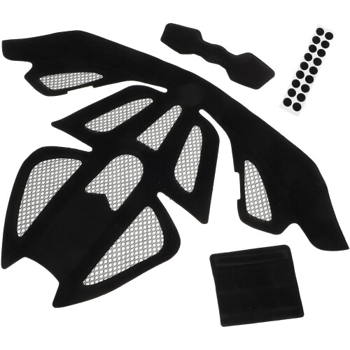 Kit di 4 imbottiture in schiuma per casco da bici e moto.
