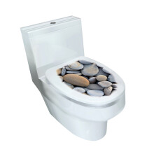 XIUH Autocolante de perete pentru decorarea casei, modele mixte, autocolant pentru capacul tigaiei pentru piedestalul WC, autocolante pentru scaunul