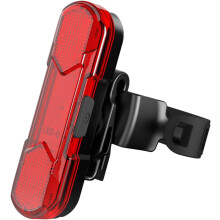 USB-wiederaufladbares Fahrradrücklicht mit Sicherheitswarnfunktion und leichtem ABS-Material
