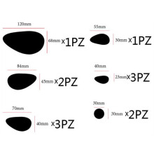 Nástenné samolepky, 12 ks, 3D zrkadlové vinylové odnímateľné nástenné nálepky, dekorácie do domácnosti, umenie, DIY, čierne