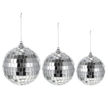Conjunto de 6 Bolas de Discoteca Decorativas com Espelho Compacto - Decoração para Festas