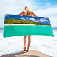 Strandhanddoeken LSLJS, extra grote, zachte, sneldrogende badhanddoek voor op reis, kamperen, zwemmen en vakantie - compatibel met Beach Essentials
