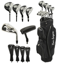 Ben Sayers M8 13 Piece Mens Golf Package Set Right Hand Grey/Black Cart Bag