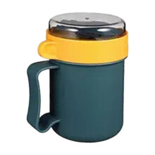 XIUH Vidro e Garrafa - Grande Promoção! Caneca de sopa para micro-ondas com tampa e recipiente portátil para café da manhã, mingau e lancheira