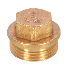 Schroefdraadfitting Messing AG Plug Blindplug IG Dop 1/2 inch 3/4 inch 1 inch Sluiting