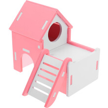 Meerschweinchen-Versteckhaus mit Rampe, Kleintiergehege, Meerschweinchen-Chinchilla-Haus