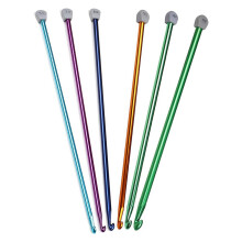 Tunisian Crochet Hooks Aluminum 6.5–11.0 mm 5 pcs