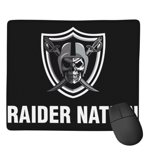 Raiders Αντιολισθητικό λαστιχένιο mouse pad με μοτίβο ομάδας ποδοσφαίρου, mouse pad για