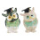Boîte à bijoux élégante en forme de hibou, faite à la main,-Vert 3