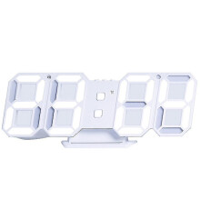 3D digitale wekker, LED-wandklok met cijfers en 3 automatisch aanpasbare helderheidsniveaus, past bij een modern interieur.