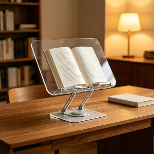 Support de livre de lecture en acier au carbone réglable en 1