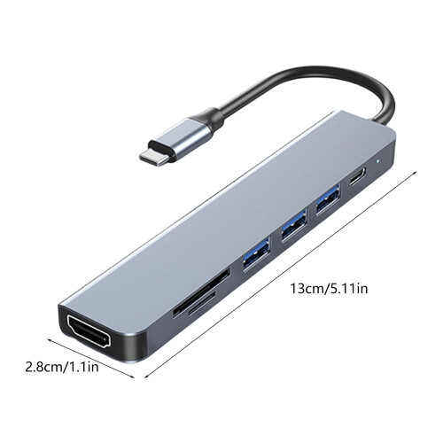 Hubs USB C à vitesse rapide avec alimentation de 100 W et sortie 2
