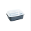 Rectangular Double-Layer Drain Basket with Lid 1