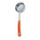 Vollrath 8 oz Solid Stainless Steel Spoodle Orange Handle 1