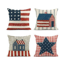 Putetrekk i lin, sett med 4 – Patriotic4th July Decor