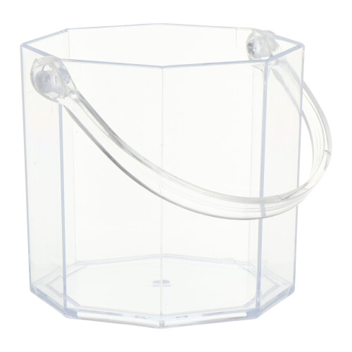 Balde de gelo em acrílico com alça – 15x13x11,5cm