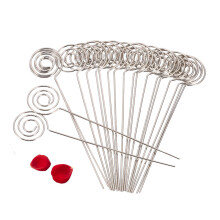 Silver Round Wire Photo Clips 50 Count