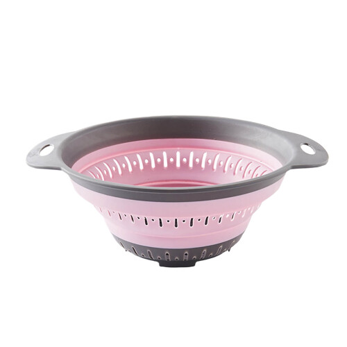 Collapsible PP Silicone Strainer for Pasta and Veggies